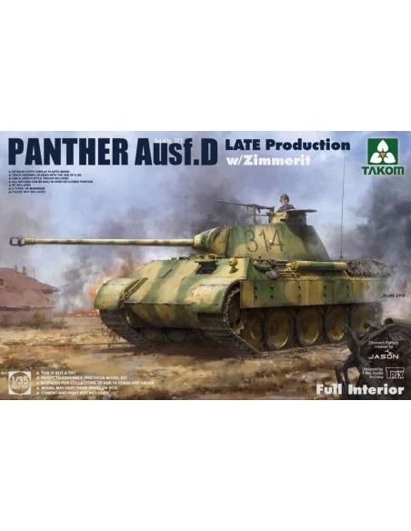 WWII German medium Tank Sd.kfz.171 Panth Ausf.D Late production w/Z...
