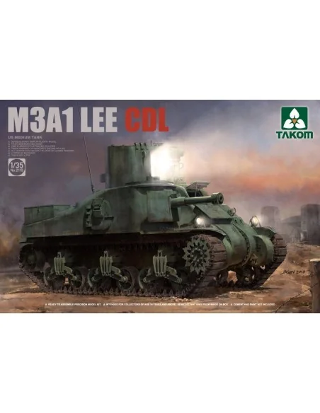 US Medium Tank M3A1 LEE CDL, 1/35 - Takom TAK2115