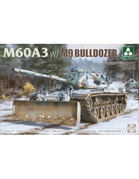 M60A3 w/M9 Bulldozer, 1/35 - Takom TAK2137