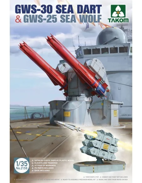 GWS-30 SEA DART & GWS-25 SEA WOLF, 1/35 - Takom TAK2138