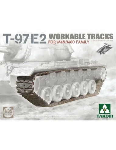 T-97E2 WORKABLE TRACKS FOR M48/M60 FAMILY, 1/35 - Takom TAK2163