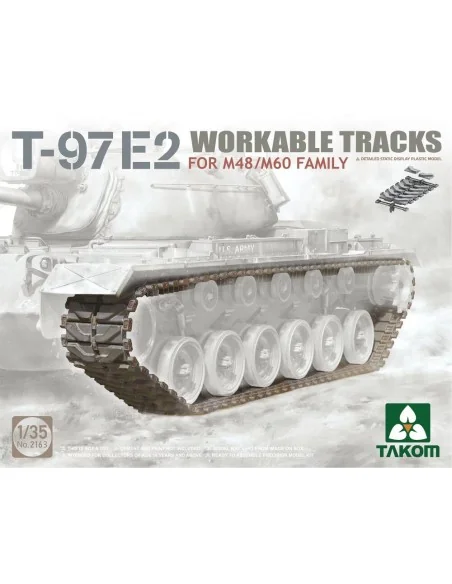 T-97E2 WORKABLE TRACKS FOR M48/M60 FAMILY, 1/35 - Takom TAK2163