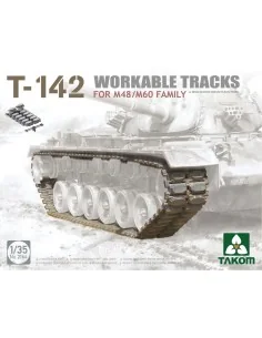T-142 WORKABLE TRACKS FOR M48/M60 FAMILY, 1/35 - Takom TAK2164