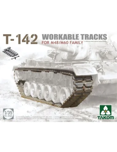 T-142 WORKABLE TRACKS FOR M48/M60 FAMILY, 1/35 - Takom TAK2164