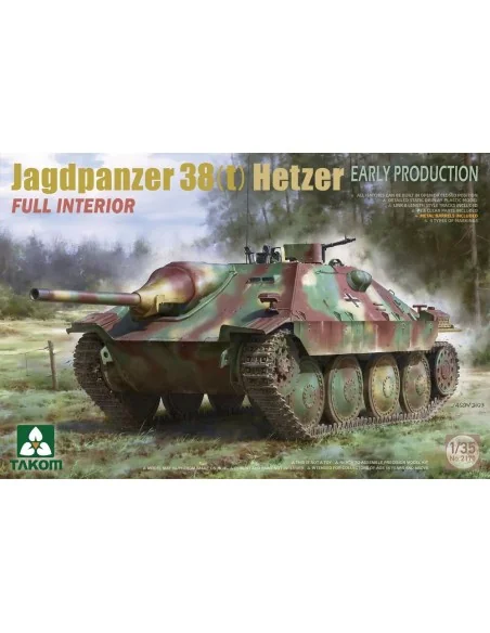 Jagdpanzer 38(t) Hetzer EARLY PRODUCTION w/FULL INTERIOR, 1/35 - Ta...