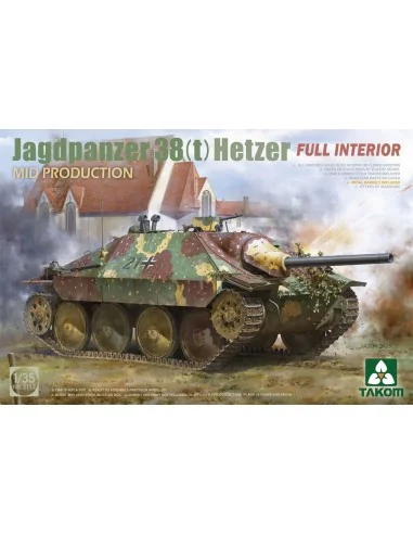 Jagdpanzer 38(t) Hetzer MID PRODUCTION w/FULL INTERIOR, 1/35 - Tako...