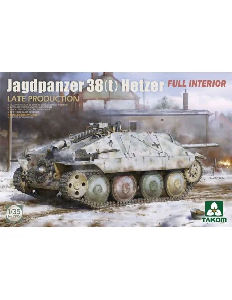Jagdpanzer 38(t) Hetzer LATE PRODUCTION w/FULL INTERIOR, 1/35 - Tak...