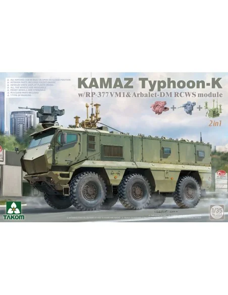Kamaz Typhoon-K w/RP-377VM1 & Arbalet-DM RCWS Module 2in1, 1/35 - T...