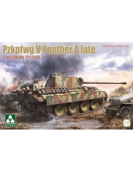 Pzkpfwg.V Panther A late 2in1 (Sd.Kfz.171/268), 1/35 - Takom TAK2176