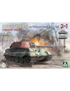 King Tiger w/105mm KwK 46L/68 2 in 1, 1/35 - Takom TAK2178