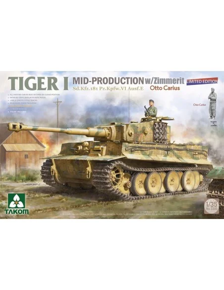Tiger I Mid-Production w/Zimmerit Sd.Kfz.181 Pz.Kpfw.VI Ausf.E Sd.K...