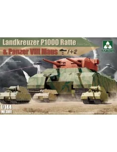 Landkreuzer P1000 Ratte(Proto Type)&Panz, 1/144 - Takom TAK3001
