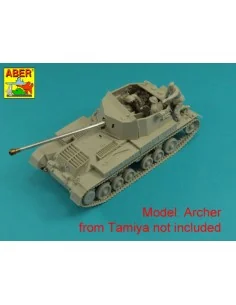 Barrel for 17pdr. Self-propelled A/T gun Archer, 1/35 - Aber Models...