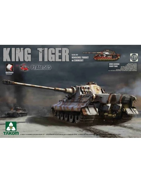 WWII German Heavy TAnk Sd.Kfz.182 King Tiger Henschel Turret w/Zimm...