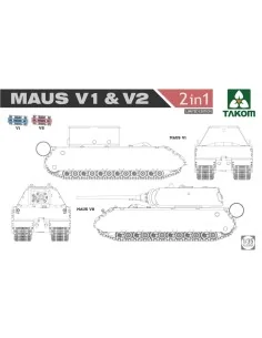WWII Maus V1 & V2 2 in 1 (Limited Edition), 1/35 - Takom TAK2050X