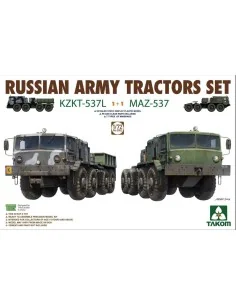 Russian Army Tractors KZKT-537L & MAZ537 1+1, 1/72 - Takom TAK5003