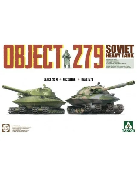 Object 279+Object 279M+NBC Soldier Soviet Heavy Tank, 1/72 - Takom ...