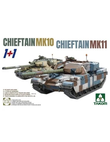 [NO_DESC] CHIEFTAIN MK11+CHIEFTAIN MK10 (1+1), 1/72 - Takom TAK5006