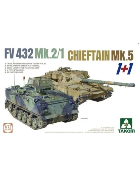 FV432 Mk.2/1 Chieftain Mk.5 (1+1), 1/72 - Takom TAK5008