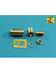 Muzzle brake fit to barrel for Krupp 12, 8cm PAK 44 Anti-Tank Gun (... 2