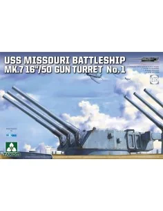 USS MISSOURI BATTLESHIP MK.7 16''/50 GUN TURRET No.1, 1/72 - Takom ...