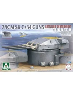 BATTLESHIP SCHARNHORST Tur. B 28CMSK C/34GUNS, 1/72 - Takom TAK5016