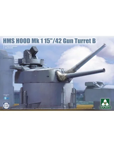HMS Hood Mk 1 15"/42 Gun Turret B, 1/72 - Takom TAK5020