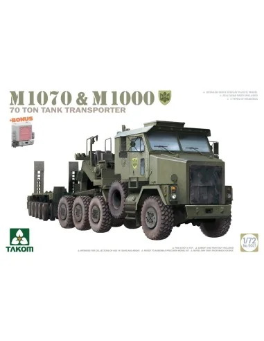M1070&M1000 70 TON TANK TRANSPORTER, 1/72 - Takom TAK5021