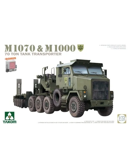 M1070&M1000 70 TON TANK TRANSPORTER, 1/72 - Takom TAK5021