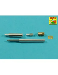 90 mm M-36 tank barrel cyrindrical Muzzle Brake with mantlet cover ... 2