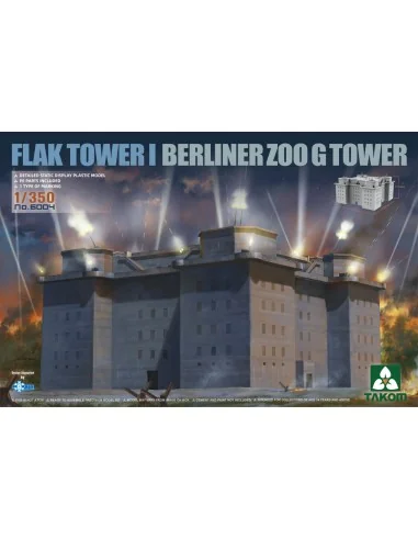 FLAK TOWER I BERLINER ZOO G TOWER, 1/350 - Takom TAK6004