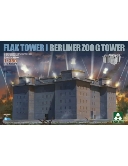 FLAK TOWER I BERLINER ZOO G TOWER, 1/350 - Takom TAK6004