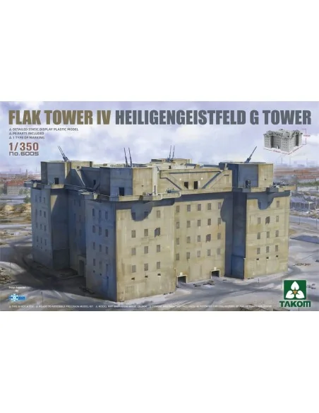 FLAK TOWER IV HEILIGENGEISTFELD G TOWER, 1/350 - Takom TAK6005