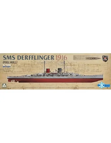 SMS DERFFLINGER 1916 (FULL HULL), 1/700 - Takom TAKSP7034