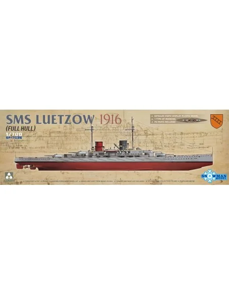 SMS LUETZOW 1916 (FULL HULL), 1/700 - Takom TAKSP7036