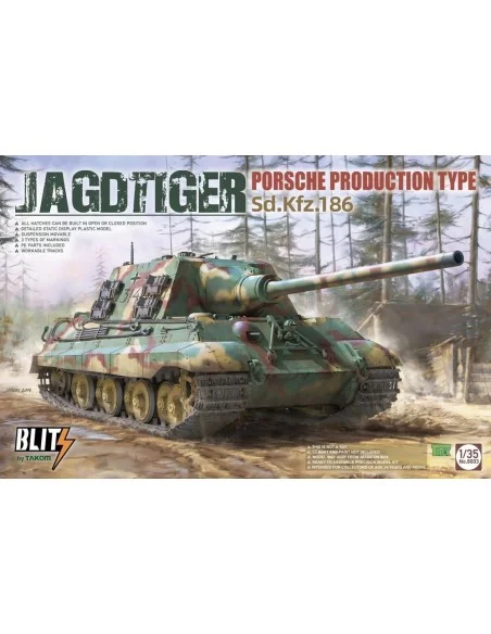JAGDTIGER PORSCHE PRODUCTION TYPE Sd.Kfz.186, 1/35 - Takom TAK8003