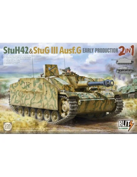 StuH42&StuG III Ausf.G Early Prodution 2in1, 1/35 - Takom TAK8009