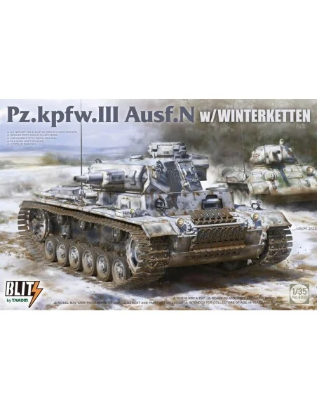 Pz.Kpfw.III Ausf.N w/WINTERKETTEN, 1/35 - Takom TAK8011