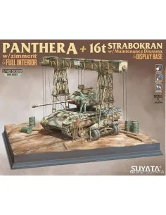 PANTHER A W/ZIMMERIT +16T STRABOKRAN W/MAINTENANCE DIORAMA, 1/48 - ...