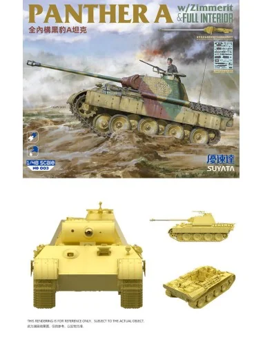PANTHER A W/ZIMMERIT&FULL INTERIOR, 1/48 - SUYATA NO 003