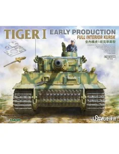 TIGER I EARLY PRODUCTION WITH FULL INTERIOR KURSK, 1/48 - SUYATA NO...