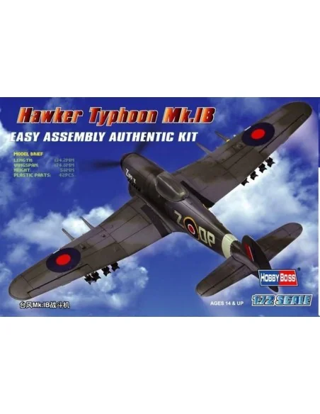 Hawker Typhoon Mk.IB Fighter, 1/72 - Hobby Boss 80232
