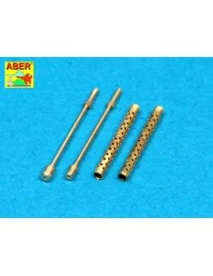 Set of 2 barrels for Browning M-1919 A4, 1/48 - Aber Models 48 L-19 2