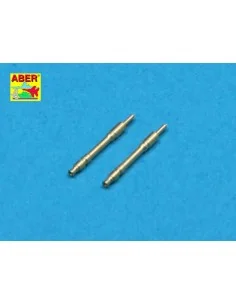 2 Barrels for German Tank MG 34, 1/48 - Aber Models 48 L-20