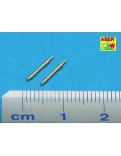 2 Barrels for German Tank MG 34, 1/48 - Aber Models 48 L-20 2