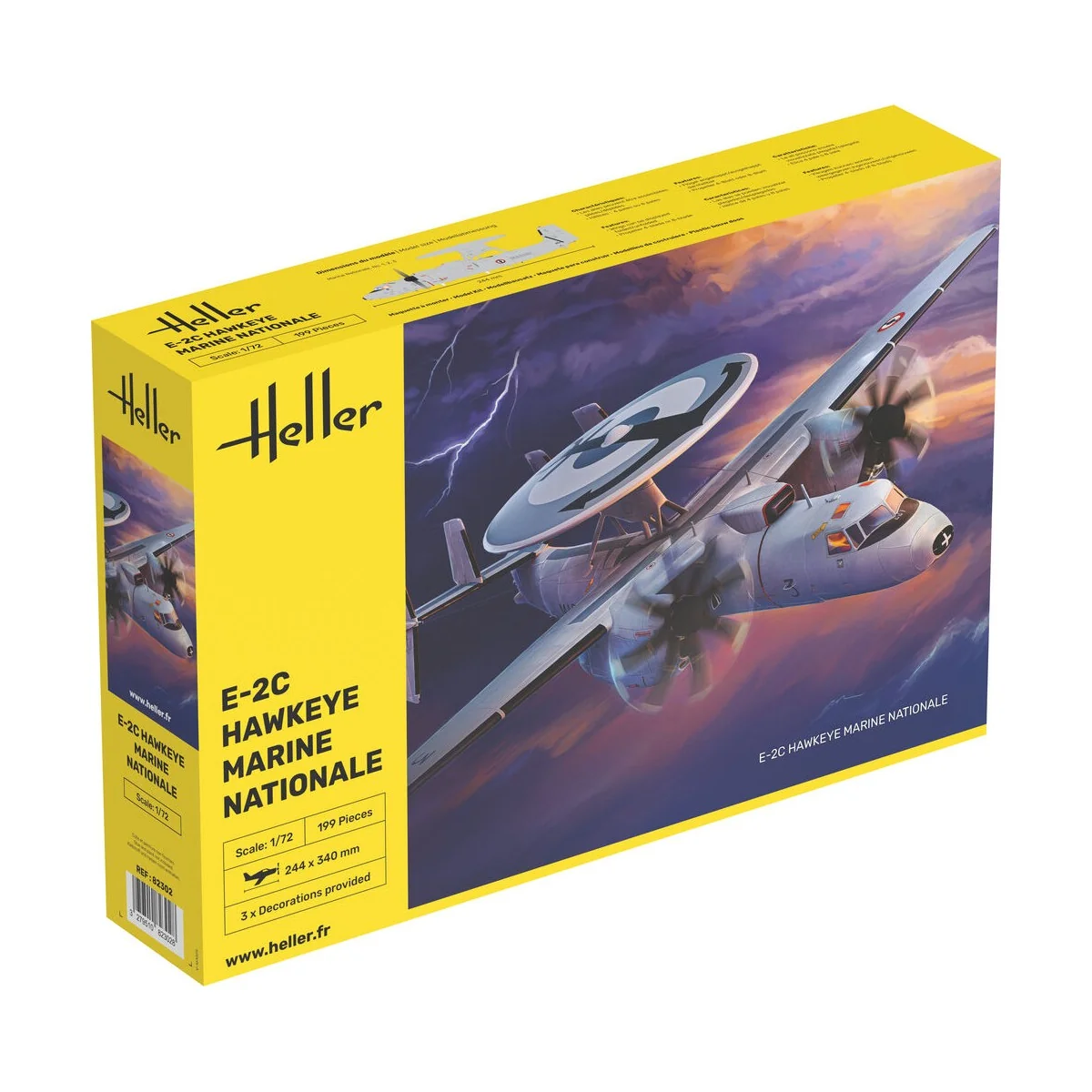 E-2C Hawkeye Marine Nationale, 1/72 - Heller 82302 E-2C Hawkeye Marine Nationale, 1/72 - Heller 82302