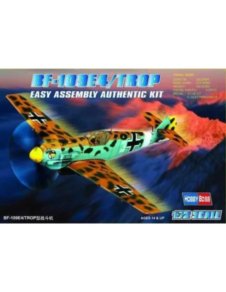 Bf 109 E4 TROP, 1/72 - Hobby Boss 80261