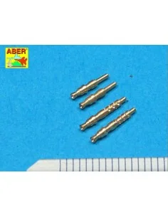 4 barrels tips for MG 17, 1/32 - Aber Models A32 003 2