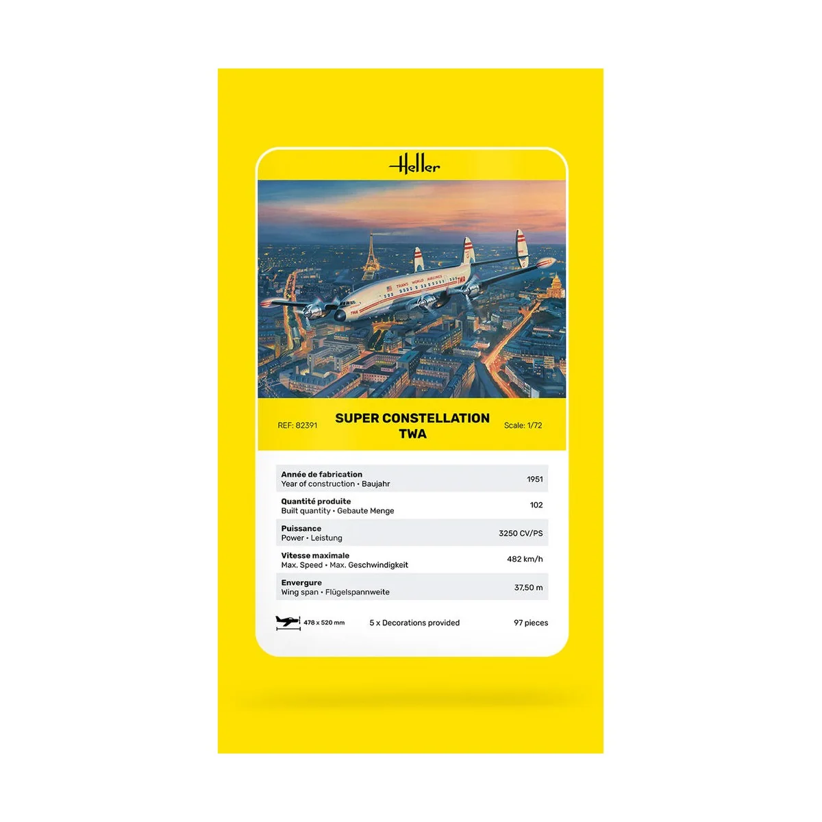 Super Constellation TWA - Heller 82391