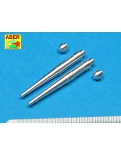 2 barrels for Hispano 20mm for Spitfire, 1/32 - Aber Models A32 022 2